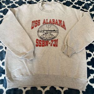 1992 USS-Alabama Sweatshirt Size XL